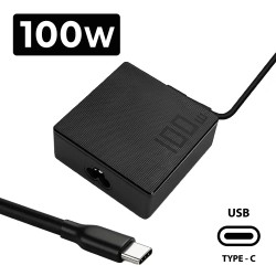 CARGADOR PARA PORTÁTIL MULTIVOLTAJE LENOVO USB-C 100W NEGRO
