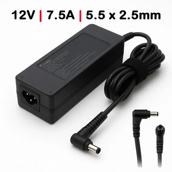 CARGADOR PARA PORTÁTIL QNAP TS-431P 90W 12V 7.5A 5.5x2.5MM