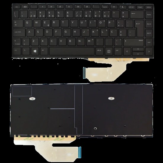 TECLADO PARA PORTÁTIL HP PROBOOK 430 G5 440 G5 445 G5 NEGRO CON MARCO PORTUGUÉS