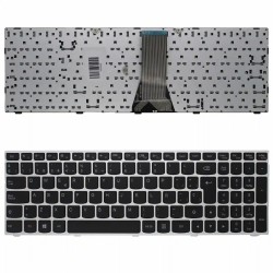 TECLADO PARA PORTÁTIL LENOVO IDEAPAD B50-70 G50-70 Z50-70 25214745 MARCO PLATEADO