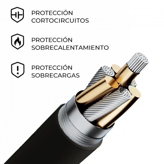 CARGADOR MULTIVOLTAJE  PARA PORTÁTIL USB-C 5V - 20V 5A 100W NEGRO