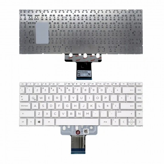 TECLADO LATINO PARA PORTÁTIL HP 14S-DQ1020NS 14S-DQ1021NS BLANCO