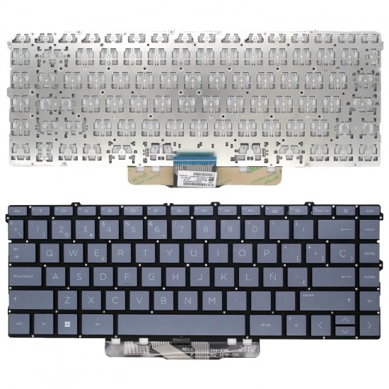 TECLADO PARA PORTÁTIL HP L96530-071 L96530-131 L96530-161 AZUL RETROILUMINADO