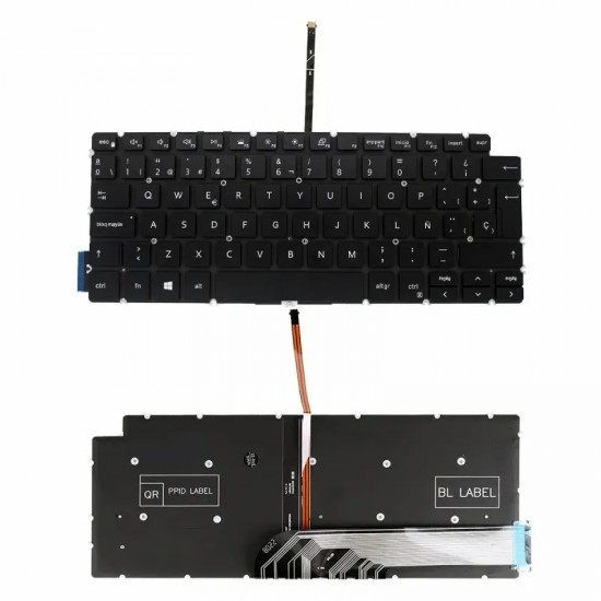 TECLADO RETROILUMINADO PARA PORTÁTIL DELL INSPIRON 13 5390 13 5391 13 7391 14 5493 14 5498 14 7490 14 7491 NEGRO