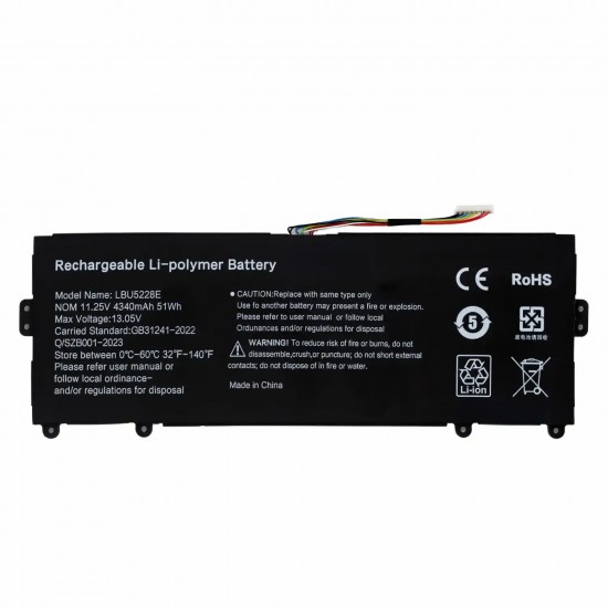 BATERÍA PARA PORTÁTIL LG ULTRA 13U70P LBU5228E