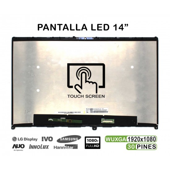 PANTALLA CASI NUEVA LED TÁCTIL PARA LÁPIZ DE 14" PARA PORTÁTIL LENOVO IDEAPAD FLEX 5-14IIL05 5-14ARE05 5-14ITL05
