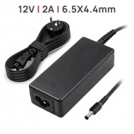 CARGADOR PARA MONITOR 12V 2A 6.5 X 4.4MM CON PIN CENTRAL 24W