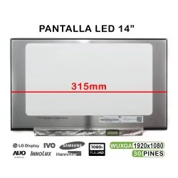 PANTALLA LED MATE DE 14" PARA PORTÁTIL 315MM FHD 30 PINES