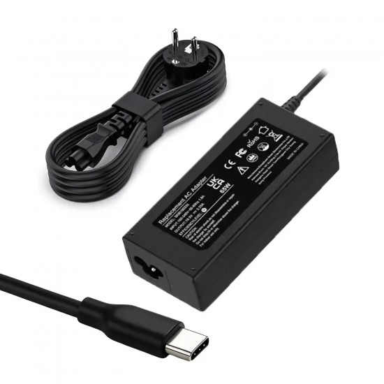 CARGADOR COMPATIBLE MULTIVOLTAJE USB-C 5V-20V 3.25A 65W NEGRO ADP-65SD B CARGADOR COMPATIBLE MULTIVOLTAJE USB-C 5V-20V 3.25A 65W NEGRO ADP-65SD B