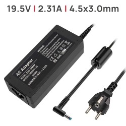 CARGADOR PARA PORTÁTIL HP 19.5V 2.31A 4.5 X 3.0MM 45W OEM CARGADOR PARA PORTÁTIL HP 19.5V 2.31A 4.5 X 3.0MM 45W OEM