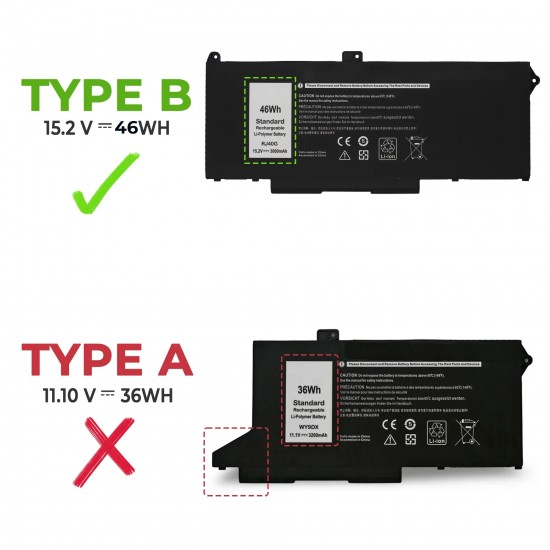 BATERÍA PARA PORTÁTIL DELL LATITUDE 5420 5520 PRECISION 3560 SERIES | RJ40G BATERÍA PARA PORTÁTIL DELL LATITUDE 5420 5520 PRECISION 3560 SERIES | RJ40G