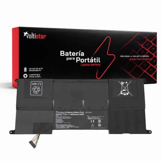 BATERÍA PARA PORTÁTIL ASUS ZENBOOK UX21 UX21A UX21E C23-UX21