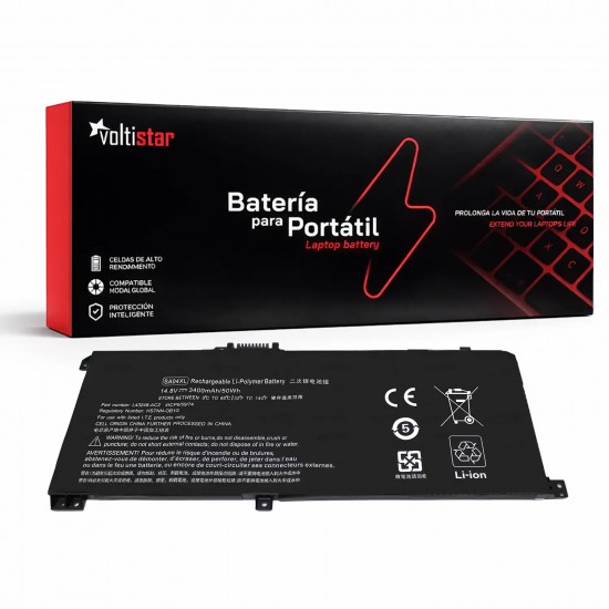 BATERÍA PARA PORTÁTIL HP ENVY X360 15-DR SA04XL HSTNN-OB1G L43248-AC2 HSTNN-UB7U