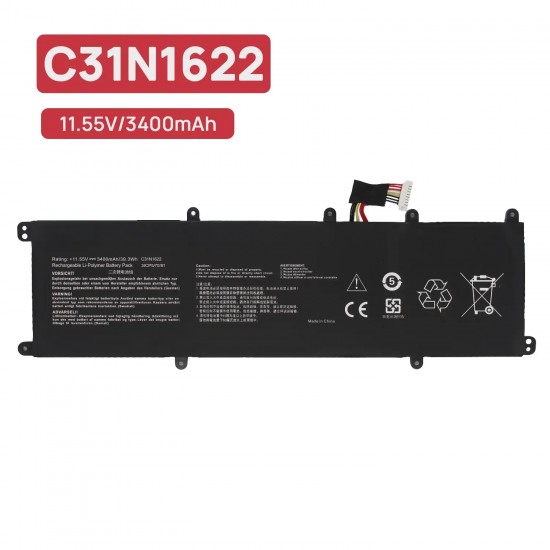 BATERÍA PARA PORTÁTIL ASUS ZENBOOK UX3430UA UX430UA UX530UQ UX530UX C31N1622