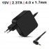 CARGADOR PARA PORTÁTIL HP MINI 210 MINI 210-1000 MINI 210-2000 MINI 2102 45W 19V 2.37A 4.0x1.7MM