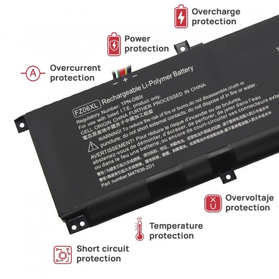 BATERÍA PARA PORTÁTIL HP FZ06XL SPECTRE X360 16-F2000 | ENVY 16-H1 83WH