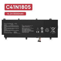 BATERÍA PARA PORTÁTIL C41N1805 ASUS ROG ZEPHYRUS S GX531 GX531GS GX531GM GX531GXR BATERÍA PARA PORTÁTIL C41N1805 ASUS ROG ZEPHYRUS S GX531 GX531GS GX531GM GX531GXR
