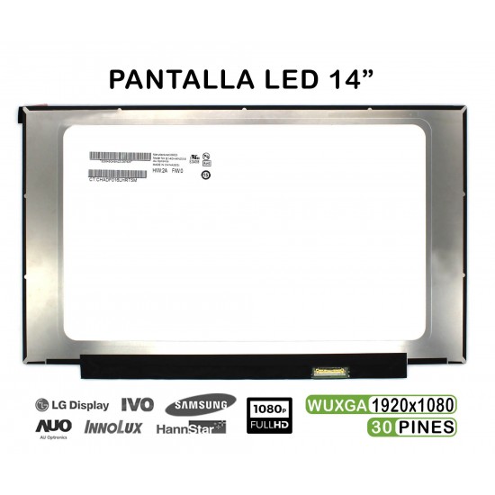 PANTALLA DE 14" PARA PORTÁTIL B140HAN03.6 LED 1920X1080 PANTALLA DE 14" PARA PORTÁTIL B140HAN03.6 LED 1920X1080
