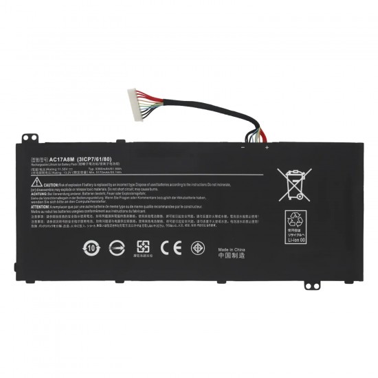 BATERÍA AC17A8M PARA PORTÁTIL ACER ASPIRE 5 A514-51 11.55V 5360 mAh BATERÍA AC17A8M PARA PORTÁTIL ACER ASPIRE 5 A514-51 11.55V 5360 mAh