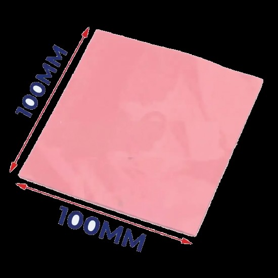 ALMOHADILLA TÉRMICA CONDUCTORA DE SILICONA PARA REFRIGERACIÓN 100MM100MM1.0MM DISIPADOR GPU CPU