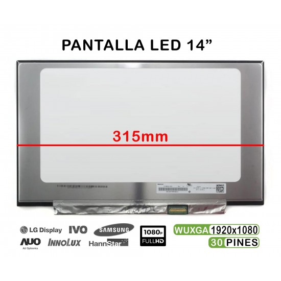 PANTALLA LED MATE DE 14" PARA PORTÁTIL LENOVO THINKPAD EDGE E14 20RA 20RB SERIES