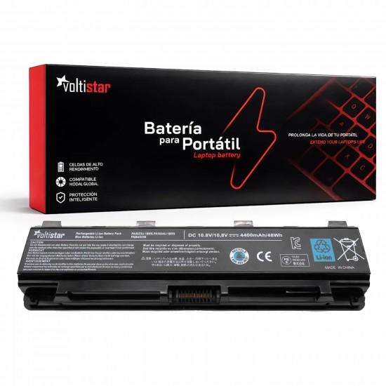 BATERÍA PARA PORTÁTIL TOSHIBA SATELLITE C40 C45 C50 C55 C70 C75 PABAS263 BATERÍA PARA PORTÁTIL TOSHIBA SATELLITE C40 C45 C50 C55 C70 C75 PABAS263