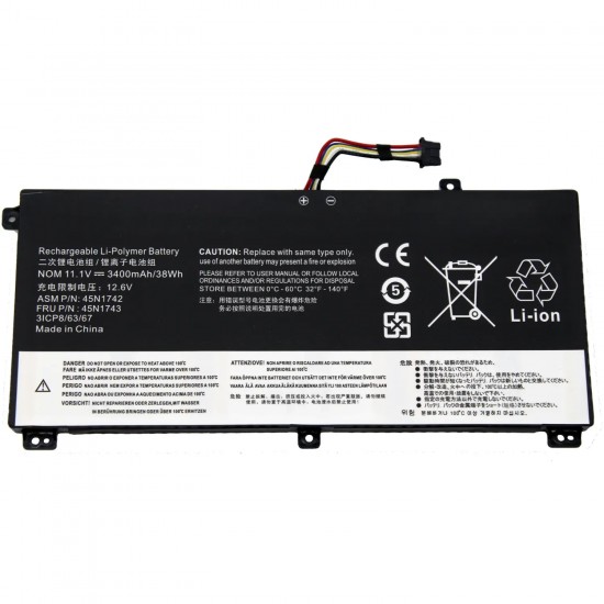 BATERÍA PARA LENOVO THINKPAD T550 T550S T560 W550 W550S P50S SERIES 00NY639 45N1742 45N1743 BATERÍA PARA LENOVO THINKPAD T550 T550S T560 W550 W550S P50S SERIES 00NY639 45N1742 45N1743