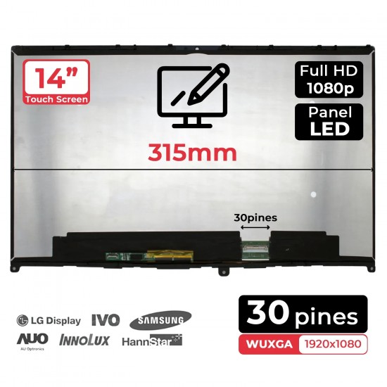 PANTALLA LED TÁCTIL PARA LÁPIZ DE 14" PARA PORTÁTIL LENOVO IDEAPAD FLEX 5-14IIL05 5-14ARE05 5-14ITL05 PANTALLA LED TÁCTIL PARA LÁPIZ DE 14" PARA PORTÁTIL LENOVO IDEAPAD FLEX 5-14IIL05 5-14ARE05 5-14ITL05