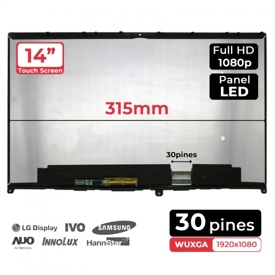 PANTALLA LED TÁCTIL DIGITAL DE 14" PARA PORTÁTIL LENOVO IDEAPAD FLEX 5-14IIL05 5-14ARE05 5-14ITL05 PANTALLA LED TÁCTIL DIGITAL DE 14" PARA PORTÁTIL LENOVO IDEAPAD FLEX 5-14IIL05 5-14ARE05 5-14ITL05