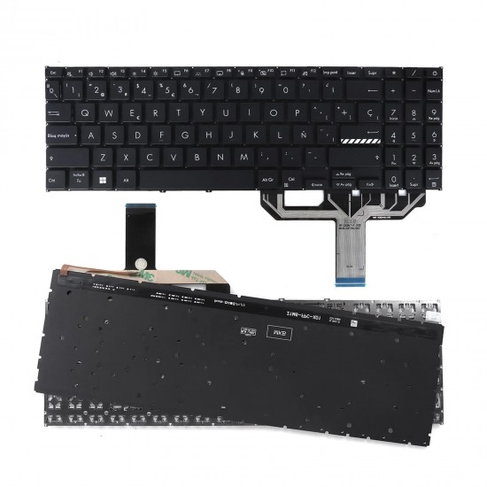 TECLADO RETROILUMINADA NEGRO PARA PORTÁTIL ASUS X1502 X1603Z M1503Q M1603Q X1605V M1502 X1503