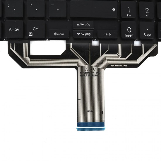 TECLADO RETROILUMINADA NEGRO PARA PORTÁTIL ASUS X1502 X1603Z M1503Q M1603Q X1605V M1502 X1503