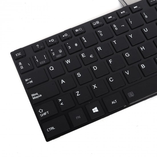 TECLADO GLOSSY NEGRA PARA PORTÁTIL TOSHIBA SATELLITE C70 A B D TECLADO GLOSSY NEGRA PARA PORTÁTIL TOSHIBA SATELLITE C70 A B D