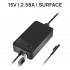 CARGADOR PARA PORTÁTIL MICROSOFT SURFACE PRO 4 PRO 5 PRO 6 CON USB ADICIONAL