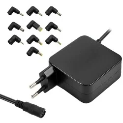 CARGADOR UNIVERSAL DE PARED PORTABLE 65W 10TIPS 10 CONECTORES ASUS LENOVO HP DELL