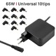 CARGADOR UNIVERSAL DE PARED PORTABLE 65W 10TIPS 10 CONECTORES ASUS LENOVO HP DELL CARGADOR UNIVERSAL DE PARED PORTABLE 65W 10TIPS 10 CONECTORES ASUS LENOVO HP DELL