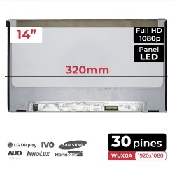 PANTALLA LED DE 14" REACONDICIONADA PARA PORTÁTIL NV140FHM-N47 06HY1W 6HY1W 30 PINES