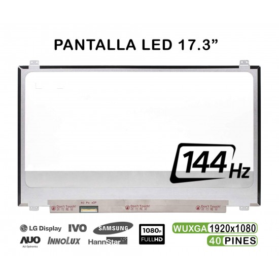PANTALLA LED DE 17.3" CASI NUEVA PARA PORTÁTIL B173HAN03.2 144HZ FHD G-SYNC