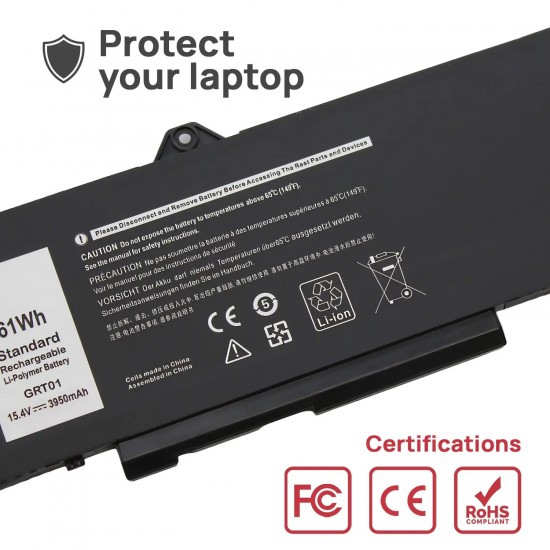 BATERÍA PARA PORTÁTIL GRT01 DELL LATITUDE 5421 5431 5521 5531 PRECISION 3561 3571 3470