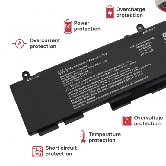 BATERÍA PARA PORTÁTIL CX03XL HP ELITEBOOK X360 830 G7 G8 SERIES L77624-422