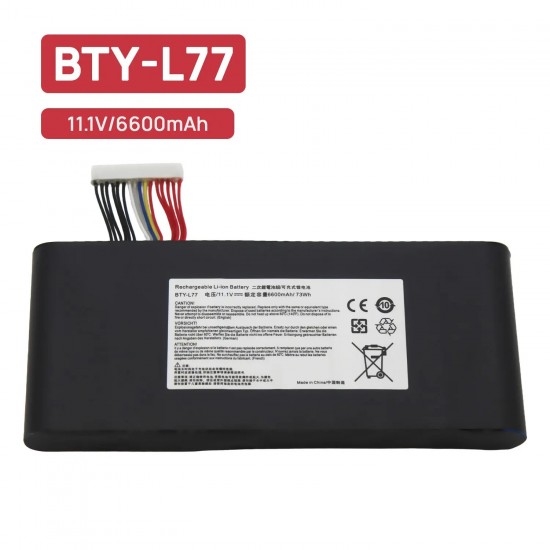 BATERÍA PARA PORTÁTIL MSI GT72 2QD GT72S 6QF GT80 2QE SERIES BTY-L77 BATERÍA PARA PORTÁTIL MSI GT72 2QD GT72S 6QF GT80 2QE SERIES BTY-L77
