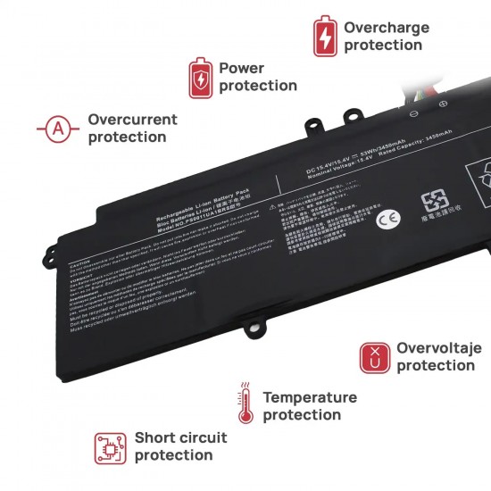 BATERÍA PARA PORTÁTIL TOSHIBA DYNABOOK PORTEGE X40-J-150 PS0011UA1BRS