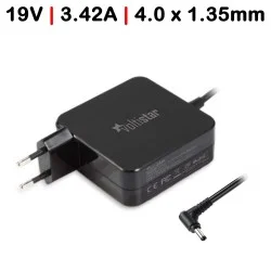 CARGADOR PARA PORTÁTIL AD887020, AD883020, ADP-65DW C Z, ADP-65GD B D, W15-065N1B, PA-1650-63 78 93 3.42A 19V 65W 4.0MM X1.35MM