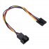 ADAPTADOR ENCHUFE HEMBRA 5 PINES A MACHO 4 PINES | CABLE EXTENSIÓN ALIMENTACIÓN DEL VENTILADOR JACK PWM PARA DELL