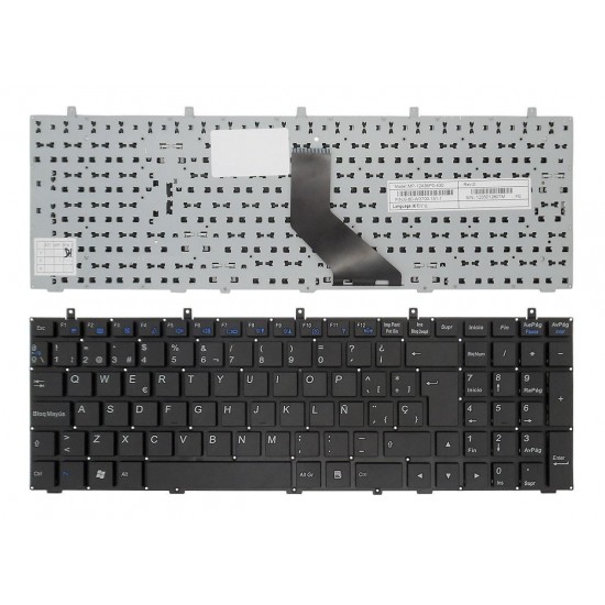 TECLADO PARA PORTÁTIL CLEVO W350 W370 W670 NEGRO