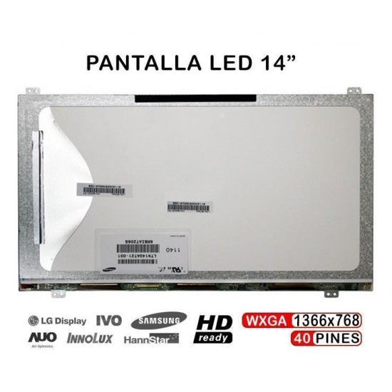 PANTALLA LED DE 14" PARA PORTÁTIL LTN140AT21 LTN140AT21-804 LTN140AT21-803