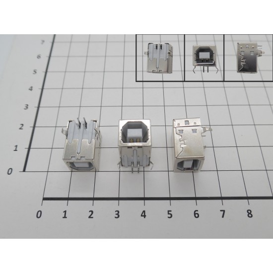 Dc jack para Mother, 4 pin, 90 degrees bent feet, clavijas rectas tipo insertado (printer ) B USB SOCKET Dc jack para Mother, 4 pin, 90 degrees bent feet, clavijas rectas tipo insertado (printer ) B USB SOCKET