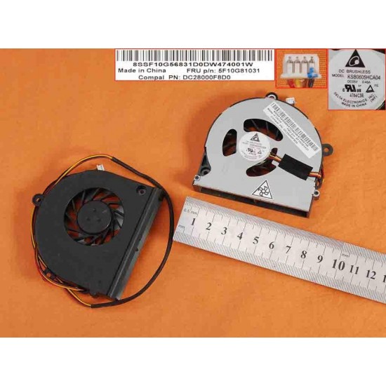 VENTILADOR CPU PARA PORTÁTIL TOSHIBA SATELLITE P855 P855-S5200 DC28000ARD0 KSB06105HB AB0705HX12BB00