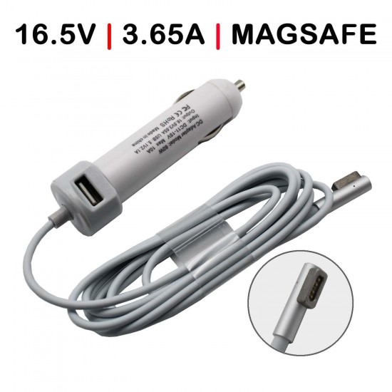 CARGADOR DE COCHE PARA PORTÁTIL APPLE MACBOOK PRO MB061CH/A MB062CH/A  MAGSAFE 60W