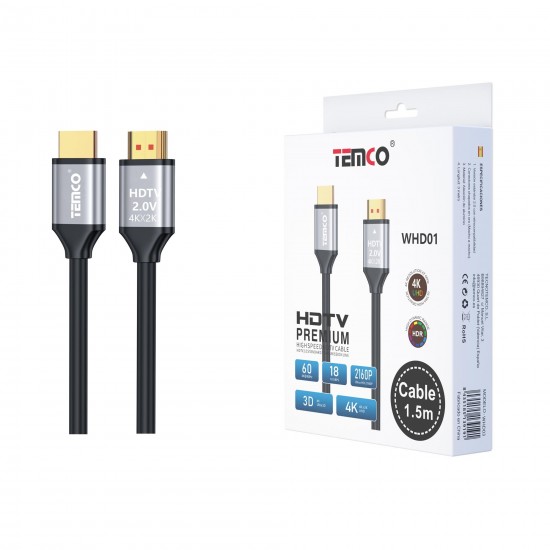 CABLE HDMI 2.0 4K 60HZ 1.5M CABLE HDMI 2.0 4K 60HZ 1.5M