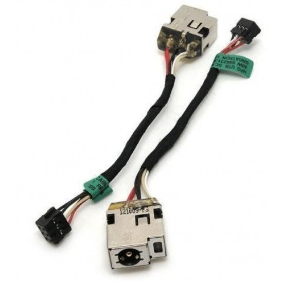 CONECTOR DC JACK CON CABLE PARA PORTÁTIL HP PAVILION 15-B108SS 701682-001 6 ORIFICIOS